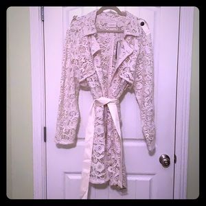 Limited edition Chico’s lace trench/cardigan